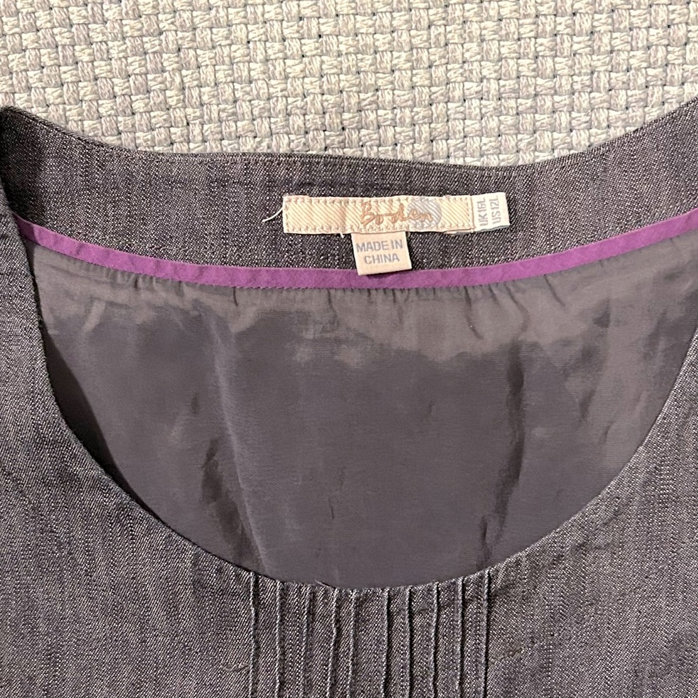 Boden denim shift dress